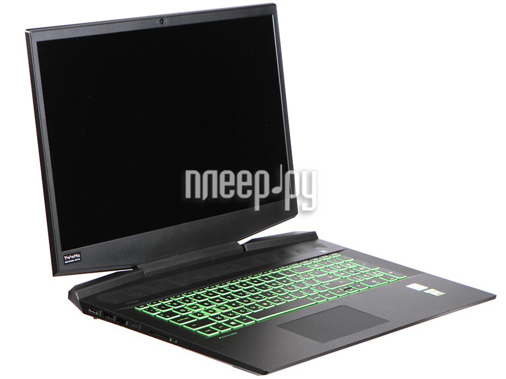 Ноутбук HP Pavilion Gaming 17-cd1065ur i7 10750H/16Gb/1Tb/RTX 2060 6Gb/17.3"/IPS/FHD/W10/black/green 22Q99EA