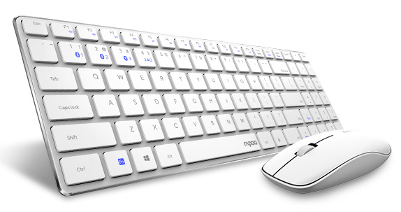Клавиатура + мышь Rapoo 9300M wireless white