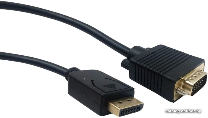 Кабель DP- VGA Gembird, 3.0м (CCP-DPM-VGAM-10), 20M/15M, черный, экран, пакет