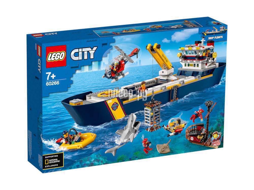 Конструктор Lego City Океан: Исследовательское судно 745 дет. 60266