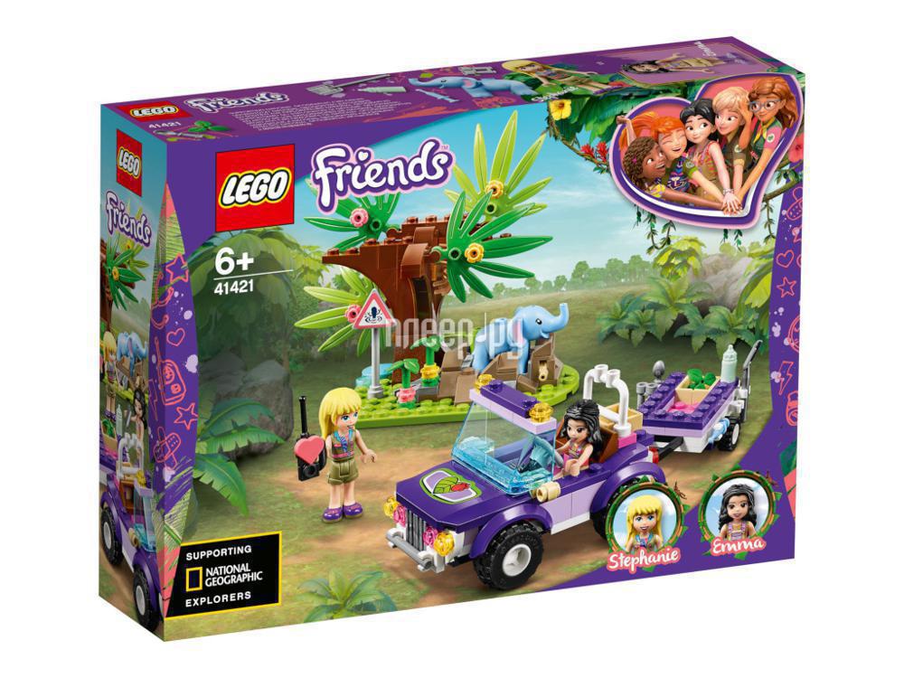 Конструктор Lego Friends Джунгли спасение слонёнка 203 дет. 41421