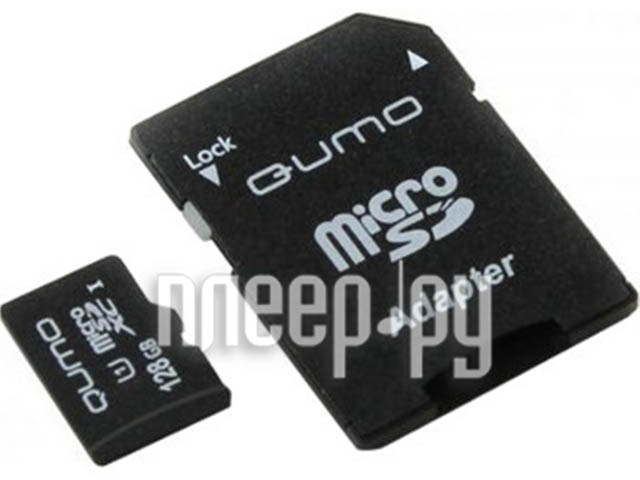 Micro SD 128 Gb QUMO Class 10 UHS-I SDXC (QM128GMICSDXC10U3) RTL