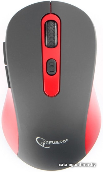 Mouse Wireless Gembird MUSW-221-R Black-Red