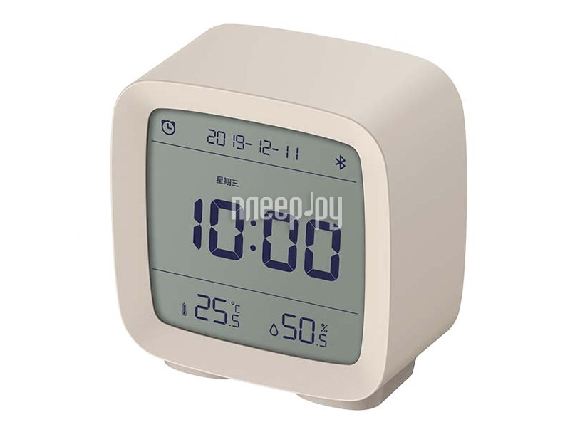 Радиочасы Xiaomi ClearGrass Bluetooth Thermometer Alarm Clock CGD1 White