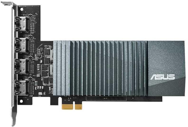 NVIDIA GeForce ASUS GT710 (GT710-4H-SL-2GD5) 2GB DDR5 (64bit, Heatsink, 954/5012MHz) 4xHDMI RTL