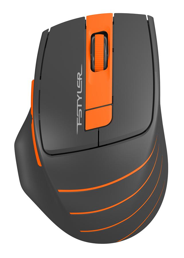 Mouse Wireless A4 Tech Fstyler FG30S Black-Orange