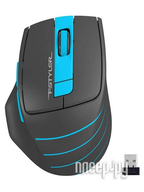 Mouse Wireless A4 Tech Fstyler FG30S Black-Blue
