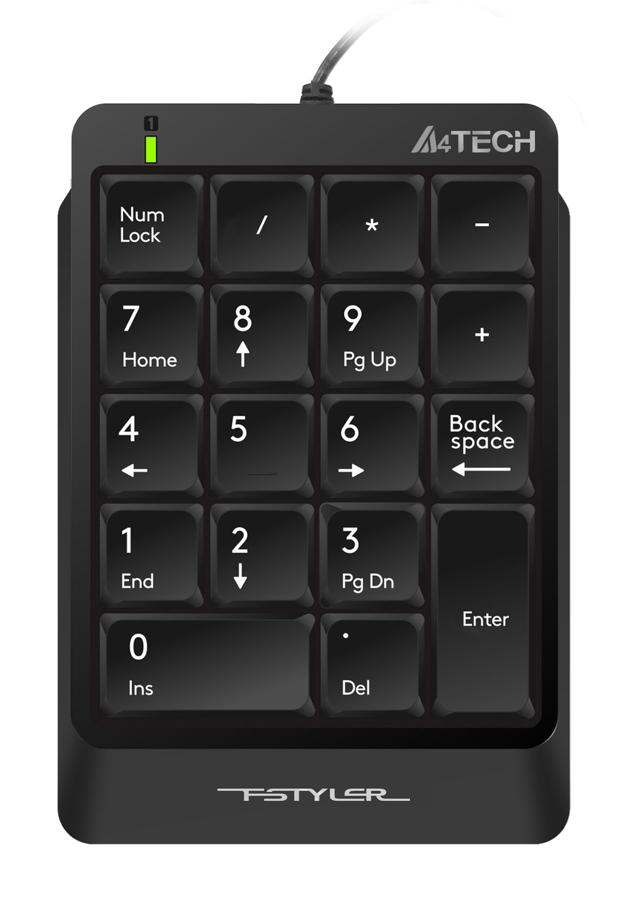 Цифровой блок клавиатуры A4 Tech Fstyler FK13P Black