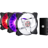 Вентилятор 120mm Cooler Master MasterFan Pro 120 Air Pressure RGB 3pcs + controller MFY-P2DC-153PC-R1 RTL