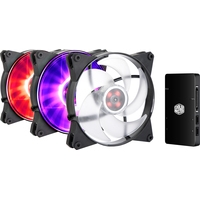 Вентилятор 140mm Cooler Master MasterFan Pro 140 Air Pressure RGB 3pcs + controller MFY-P4DC-153PC-R1 RTL