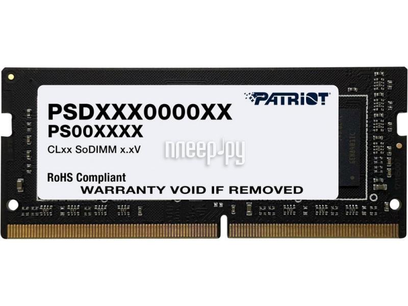SO-DIMM DDR4 8GB PC-25600 3200MHz Patriot (PSD48G320081S)