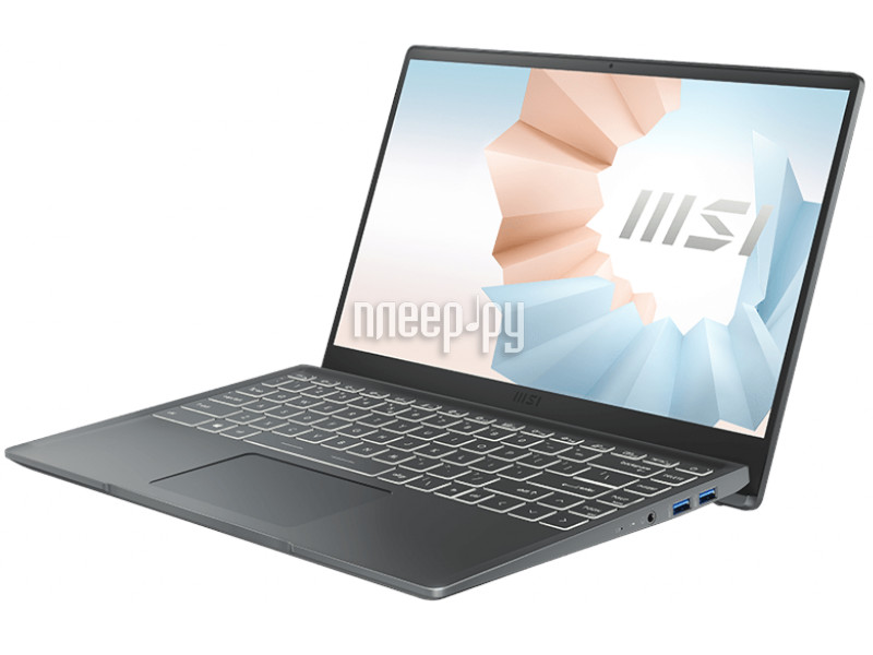 Ноутбук MSI Modern 14 B11M-034RU Intel Core i7-1165G7 2.8 GHz/8192Mb/512Gb SSD/Intel Iris Xe Graphics/Wi-Fi/Bluetooth/Cam/14.0/1920x1080/Windows 10 Home 64-bit 9S7-14D214-034