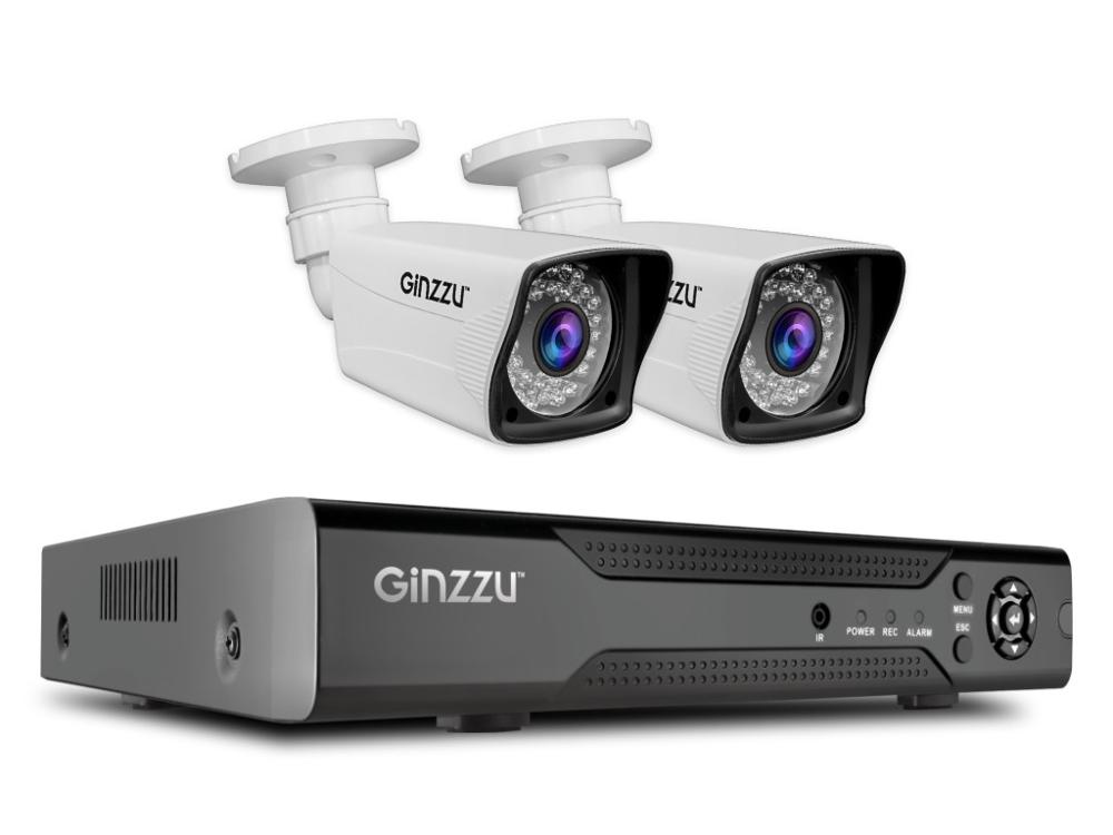Комплект для построения системы видеонаблюдения Ginzzu HK-426D