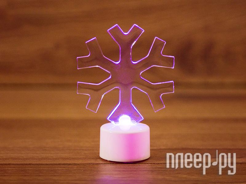 Новогодная фигурка под елку Neon-Night Снежинка 2D 10cm LED RGB 501-055