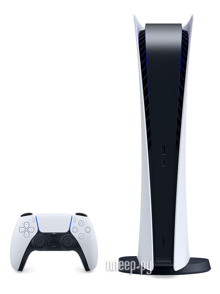Игровая приставка SONY Playstation 5 Digital Edition White-Black