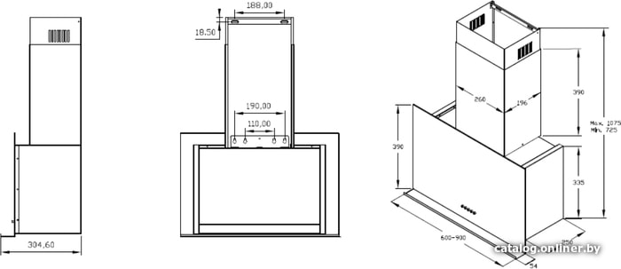 Кухонная вытяжка Korting KHC 65330 GN