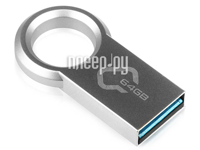 64 Gb USB3.0 QUMO Ring Metallic