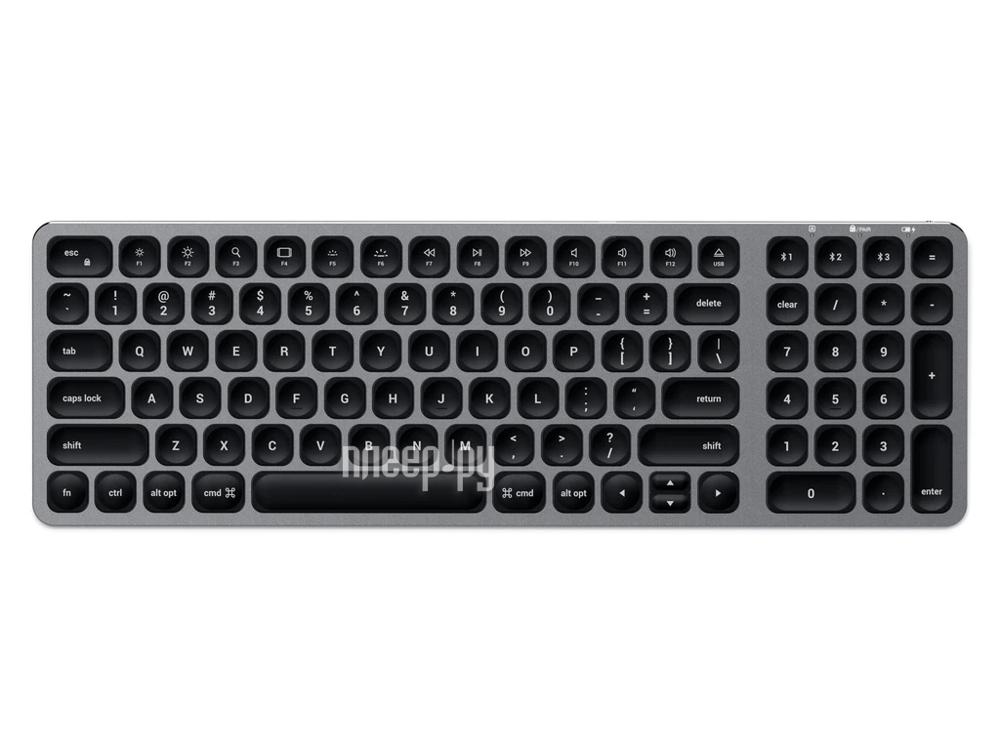 Клавиатура Wireless Satechi Aluminum Compact Backlit Bluetooth Keyboard ST-ACBKM-RU