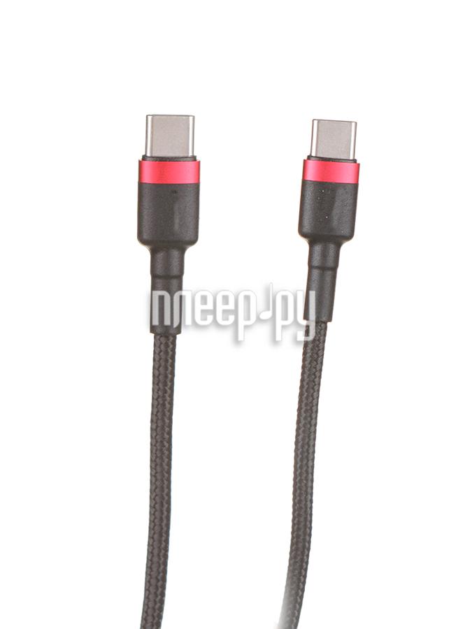 Кабель Baseus Cafule USB - USB Type-C PD2.0 60W 2m Red-Black CATKLF-H91