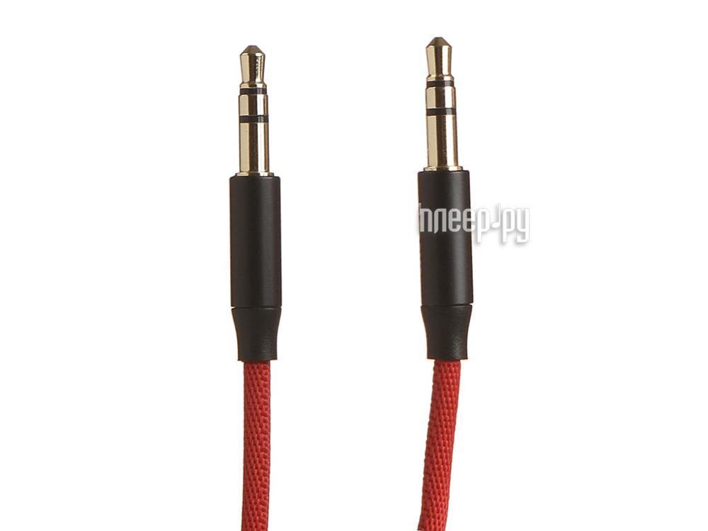 Кабель Baseus Yiven Audio Cable M30 Jack 3.5mm - Jack 3.5mm 1m Red-Black CAM30-B91