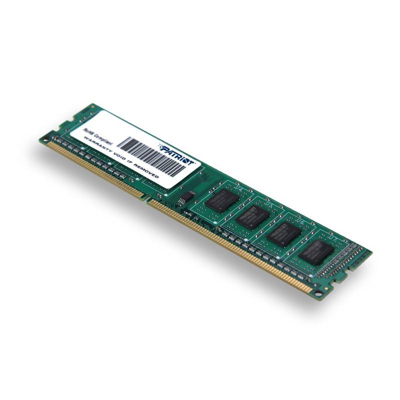 DDR III 4096MB PC-12800 1600MHz Patriot (PSD34G160081) CL11 1.5V Single Ranked