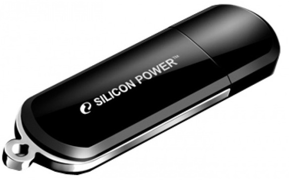 64 Gb Silicon Power LuxMini 322 (SP064GBUF2322V1K), черный, USB2.0