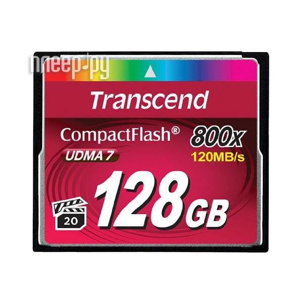Compact Flash Card 128Gb Transcend (TS128GCF800) 800x Premium RTL