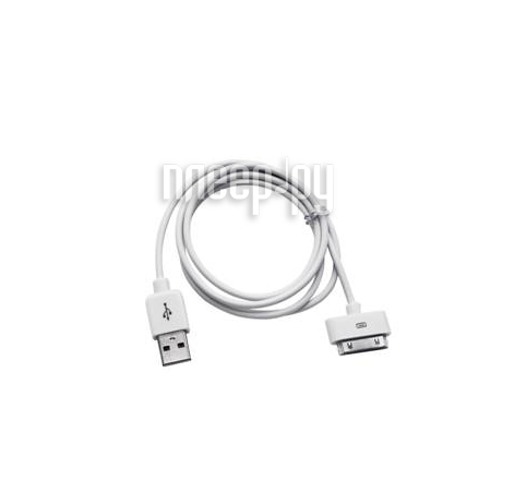 Кабель Gembird CC-USB-AP1MW для Apple, 30-pin, белый (1.0м)