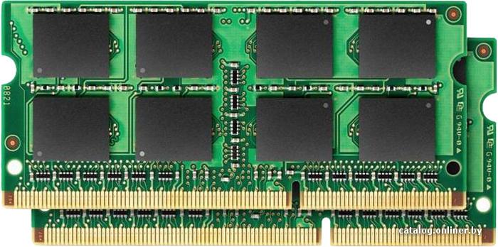 SO-DIMM DDR III 16384MB KITof2 PC-10600 1333Mhz Kingston (KVR13S9K2/16), RTL