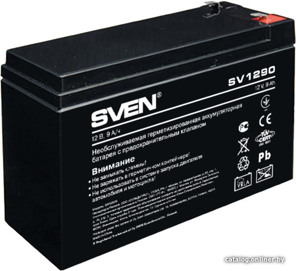 Батарея аккумуляторная Sven "SV1290" 12В 9.0А*ч
