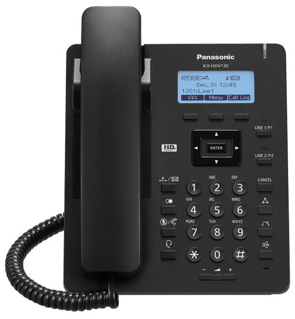 VoIP телефон Panasonic KX-HDV130RUB Black