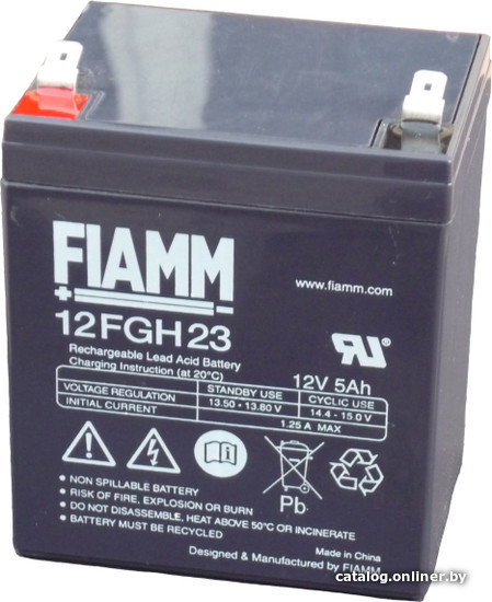 UPS Аккумулятор Fiamm (12FGH23) 12V5Ah F2