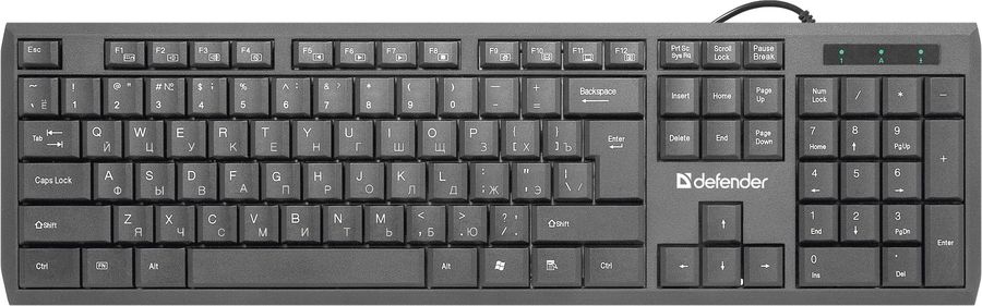 Клавиатура Defender OfficeMate SM-820 Black USB