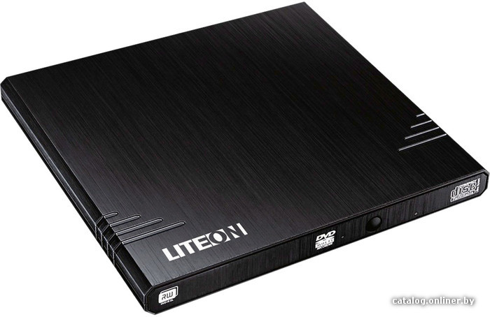 Привод External DVD±RW Lite-On eBAU108-11 (USB 2.0 Slim Drive, Black, лоток) RTL