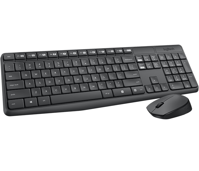 Клавиатура + мышь Logitech Cordless Desktop MK235 Black (920-007948) RTL