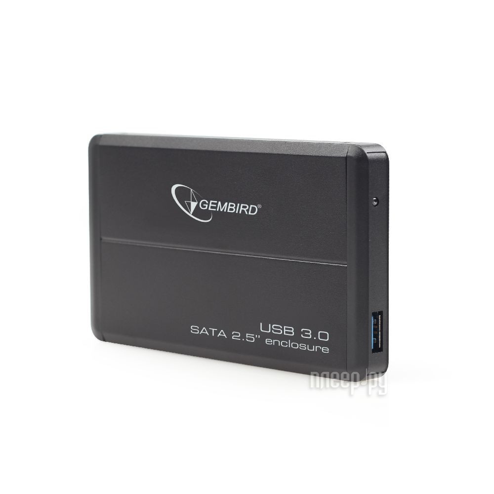 External case for HDD 2,5" Gembird EE2-U3S-2 (2.5", SATA, USB3.0, алюминиевый, черный)