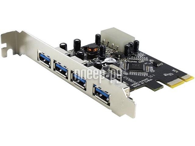 Контроллер PCI-E USB3.0 4 Port (4внешн.) ORIENT (VA-3U4PE)