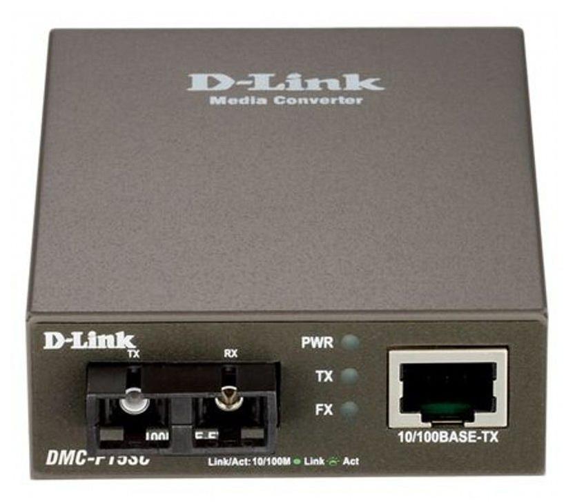 Медиаконвертер D-Link DMC-F15SC/A1A, (одномодовый, 10/100TX-100FX (SC) DMC F15SC/A1A) OEM