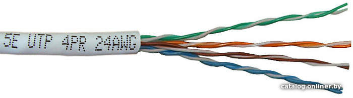 Кабель сетевой UTP Neomax 5e кат., (NM10101), (4 пары, однож., 24AWG/0.51мм, медь, 200МГц) 305м