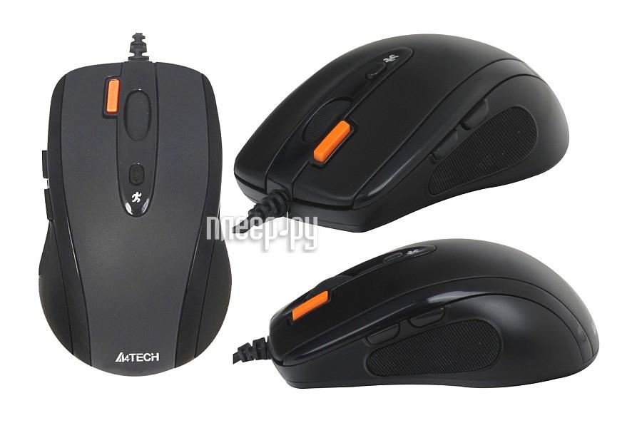 Mouse A4 Tech N-70FX-1, USB, Black