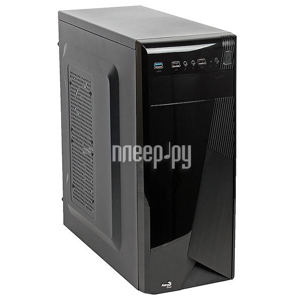 Корпус ATX Aerocool CS-1101 500W (Tower, 1x80mm, 1x5.25", 3x3.5", 1x2.5", 7xExpSlot, GPU Clearance 375mm, 2xUSB2.0, 1xUSB3.0, Audio+Mic) RTL