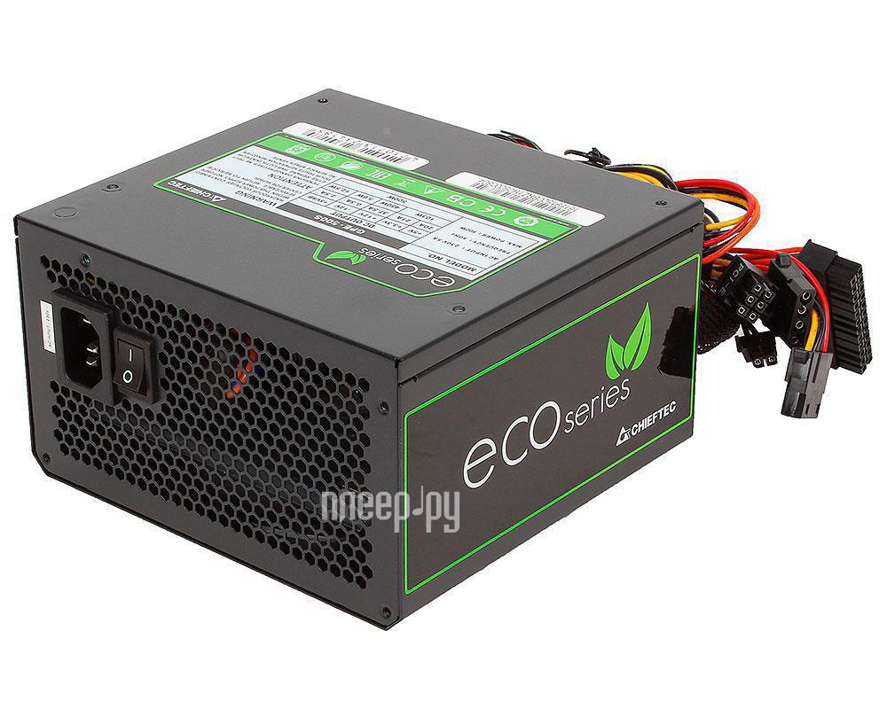 БП Chieftec Eco Series 500W GPE-500S (ATX 2.3, 500W, 85 PLUS, Active PFC, 120mm) RTL