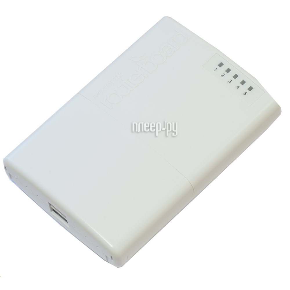 Маршрутизатор MikroTik PowerBOX RB750P-PBr2 (4 порта 100Мбит/сек. + 1 порт WAN 100Мбит/сек.) RTL