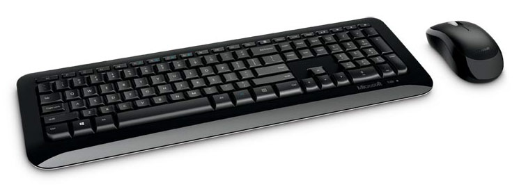 Клавиатура + мышь Microsoft Wireless Desktop 850 (PY9-00012), беспров., черный, USB