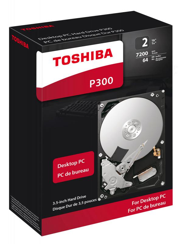 HDD 3.5" SATA-III Toshiba 2TB P300 (HDWD120EZSTA) 7200RPM 64Mb 6Gb/s