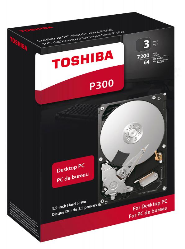 HDD 3.5" SATA-III Toshiba 3TB P300 (HDWD130EZSTA) 7200RPM 64Mb 6Gb/s