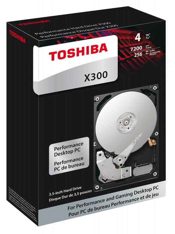 HDD 3.5" SATA-III Toshiba 4TB X300 (HDWE140EZSTA) 7200RPM 128Mb 6Gb/s