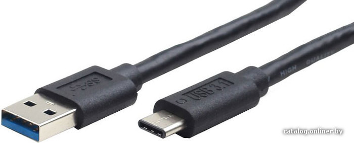 Кабель USB 3.0 -  USB 3.0 (Type-C) 1.0m Gembird (CCP-USB3-AMCM-1M)