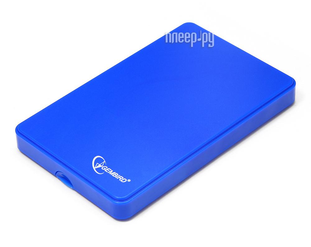 External case for HDD 2,5" Gembird EE2-U2S-40P Blue (2.5", SATA, USB2.0) RTL