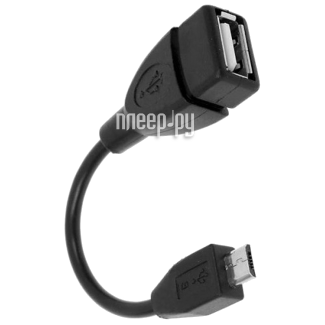 Кабель Micro USB (M) - USB 2.0 (F) 0.1м 5bites (UA-AF-MICRO5-OTG) Host OTG